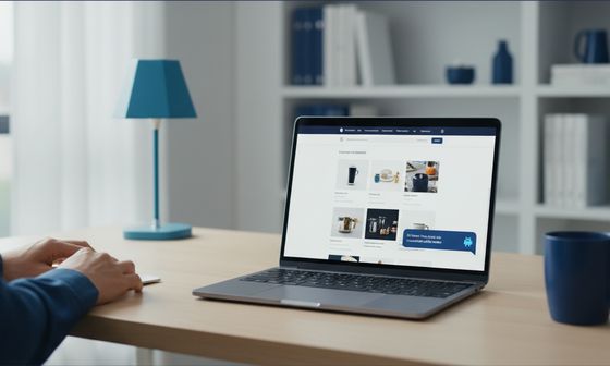 Laptop cu o conversație de chat deschisă pe site